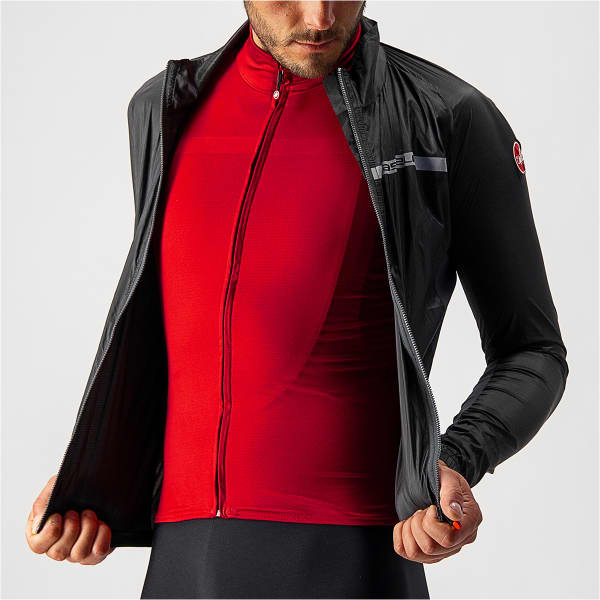 Veste vélo CASTELLI SQUADRA STRETCH NOIR/GRIS FONCE