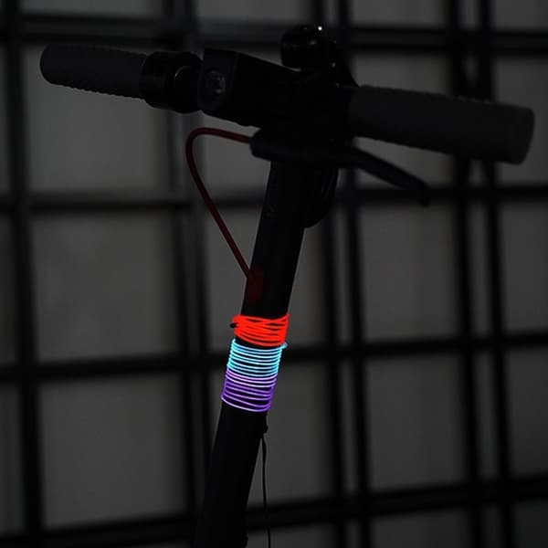 131cm Scooter Scooter Lys Batteridrevet Fleksibel Lampe - Rød