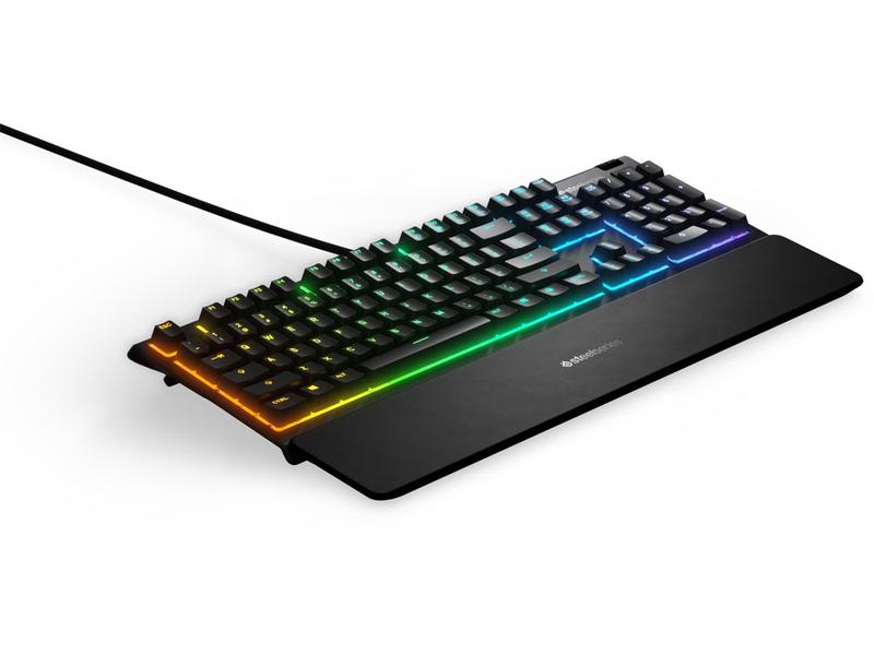 Steel Series Gaming-Tastatur APEX 3 Gaming-Keyboard mit RGB-Beleuchtung und Whisper Switch