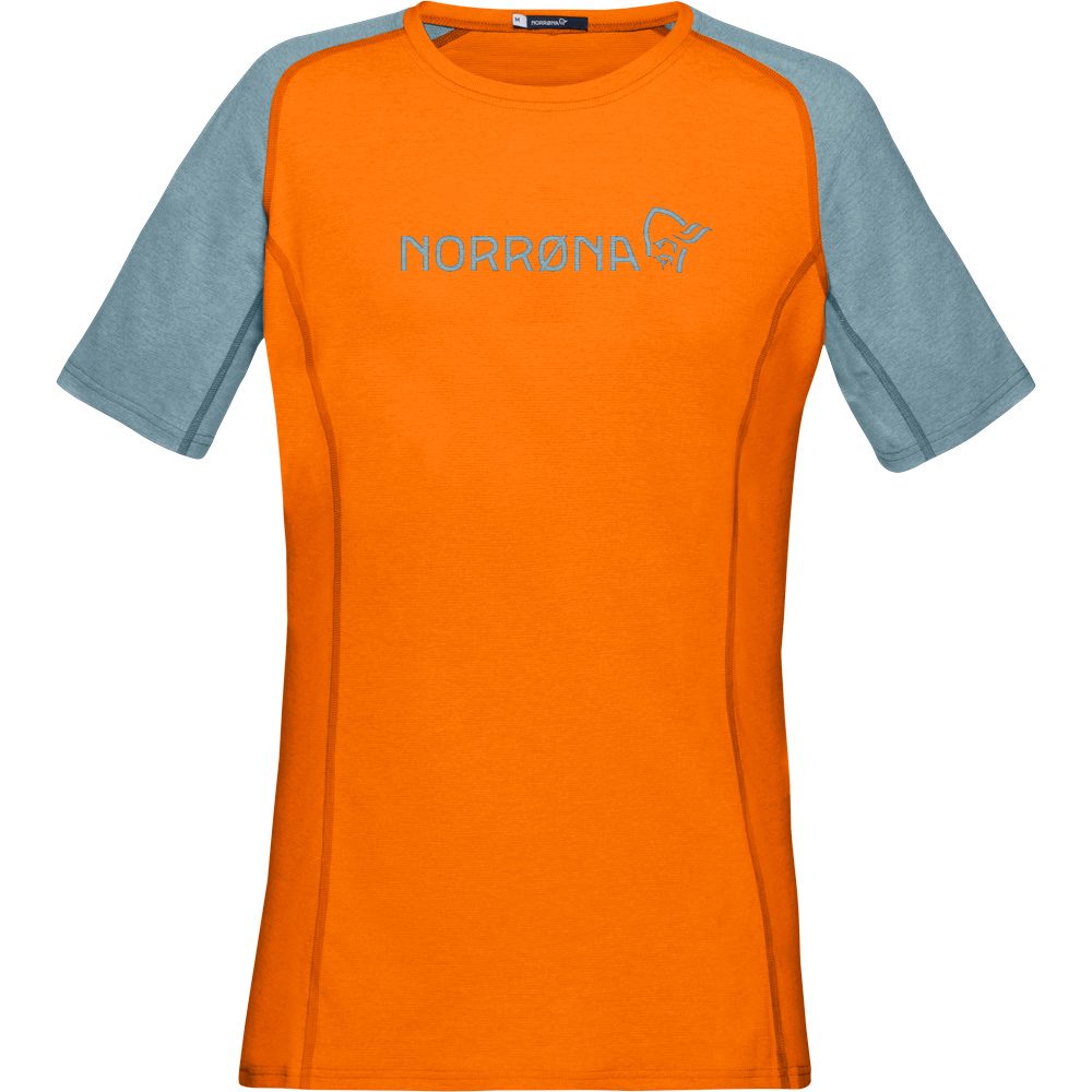 Norrona Fjørå Equaliser Lightweight T-Shirt Damen orange popsicle tourmaline