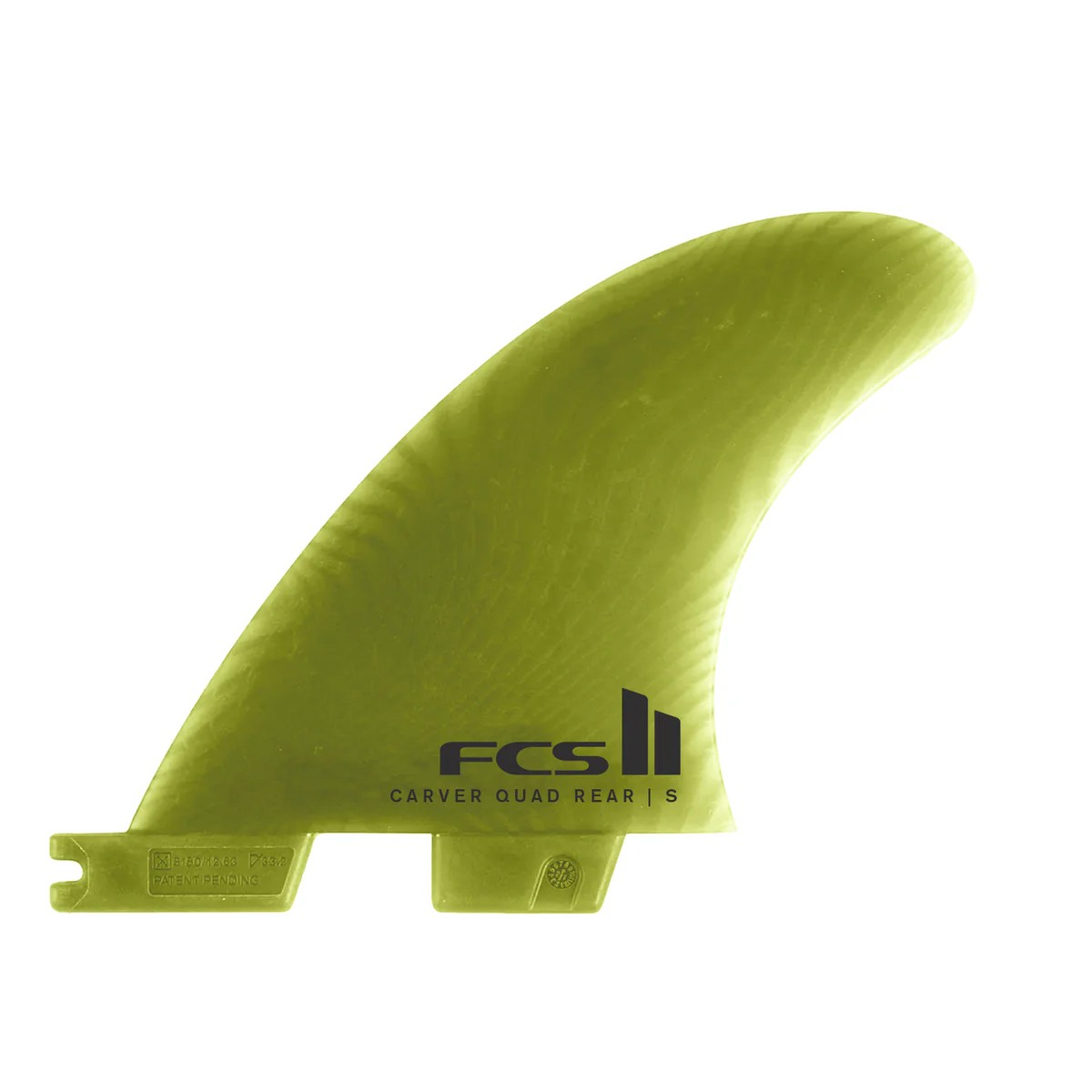 FCS FCS II Carver Eco Neo glass Sage Quad rear - S