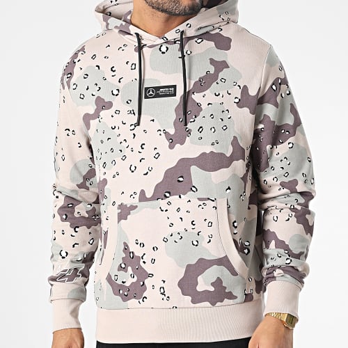 Sweat Capuche MAPF1 701221828 Beige Gris Bordeaux Camouflage