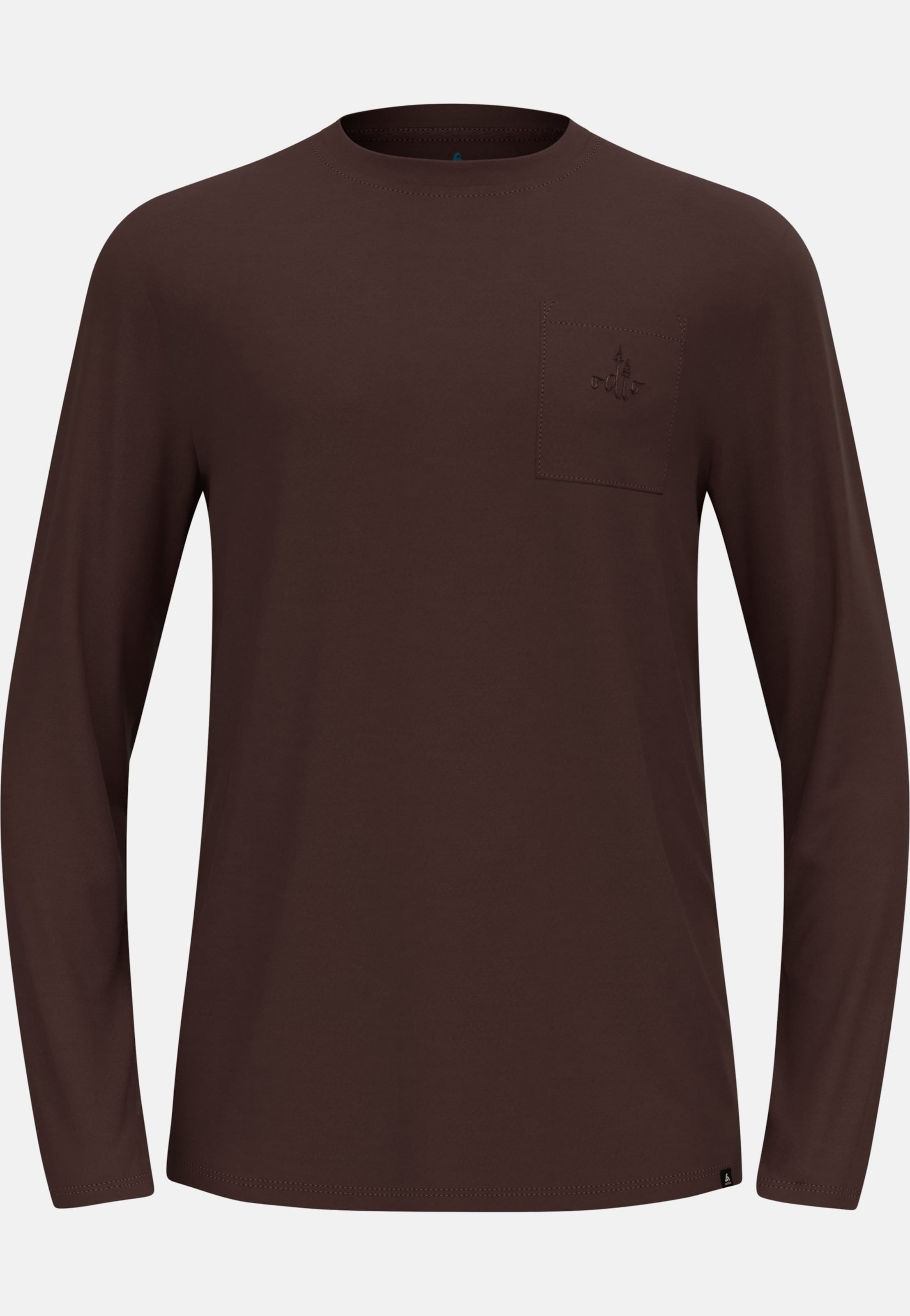 Ascent Merino 200 Langarmshirt mit Brusttasche in fudge