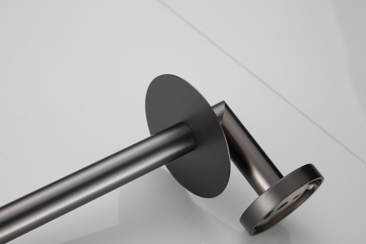 Saniclear Iron dubbele reserve rolhouder verouderd ijzer - gunmetal