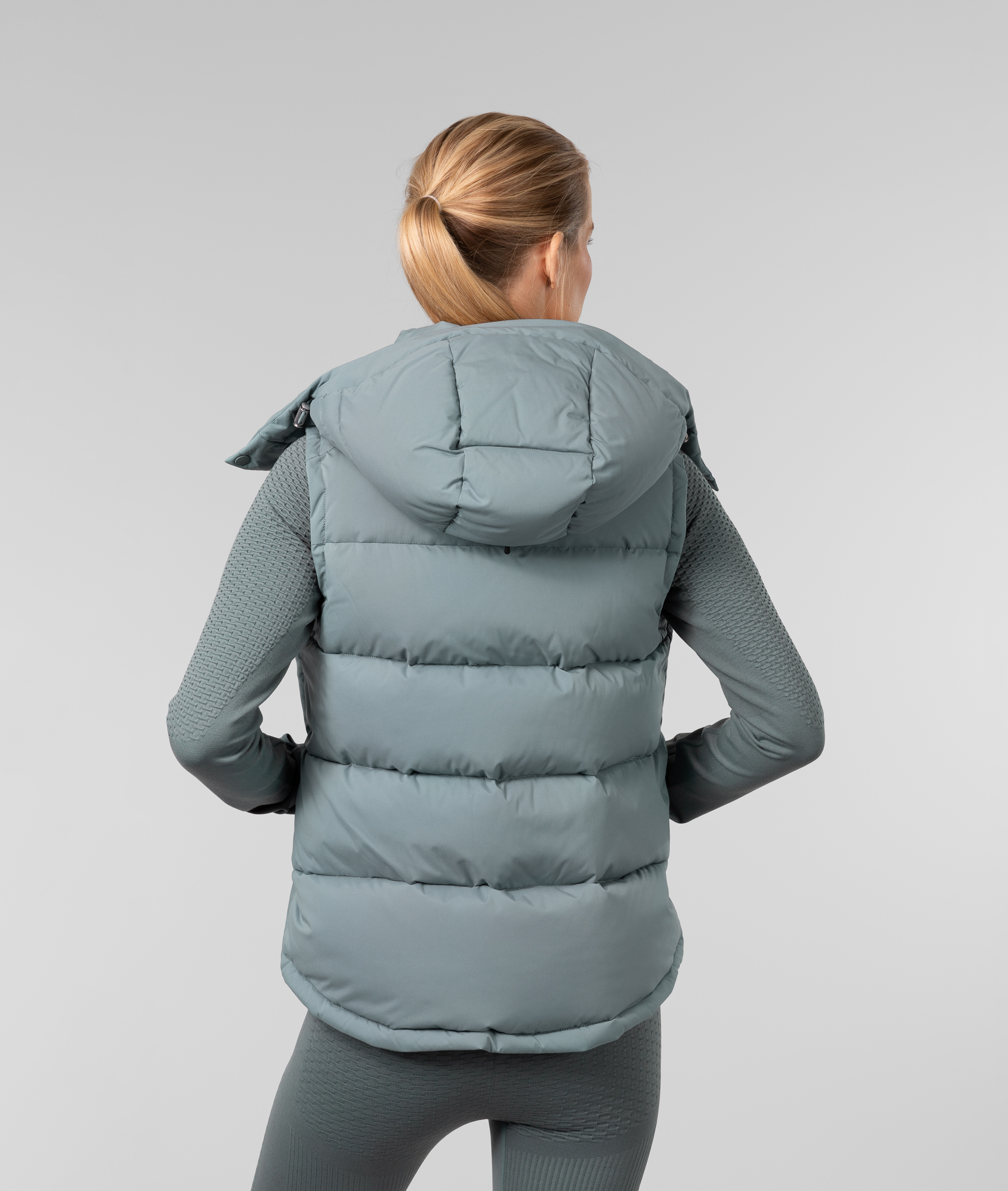 Escape Down Vest Dame Green/Blue