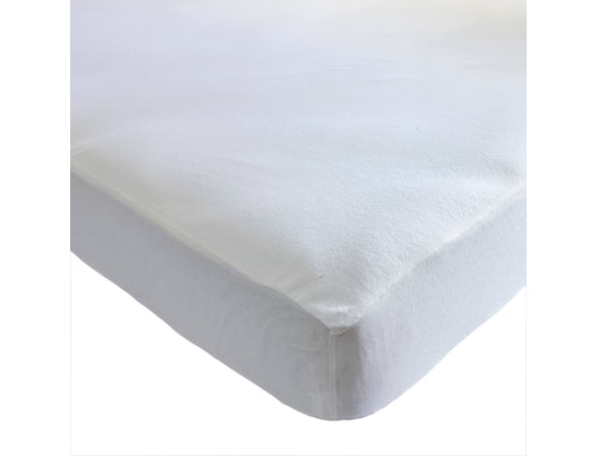 SOMEO - Protège matelas molleton coton bio bonnet 27 cm blanc 90x19...
