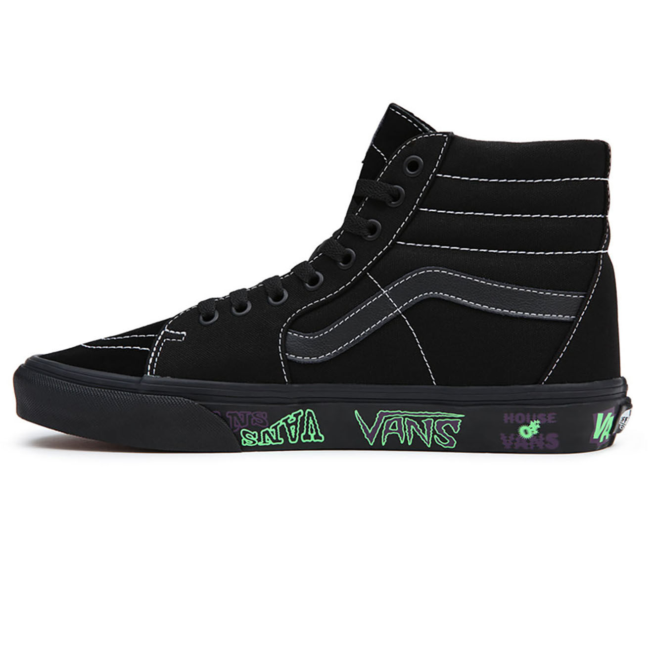 Vans Sneakers en Cuir & Textile SK8-Hi noires