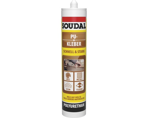 Soudal PU constructielijm, beige, 425 g