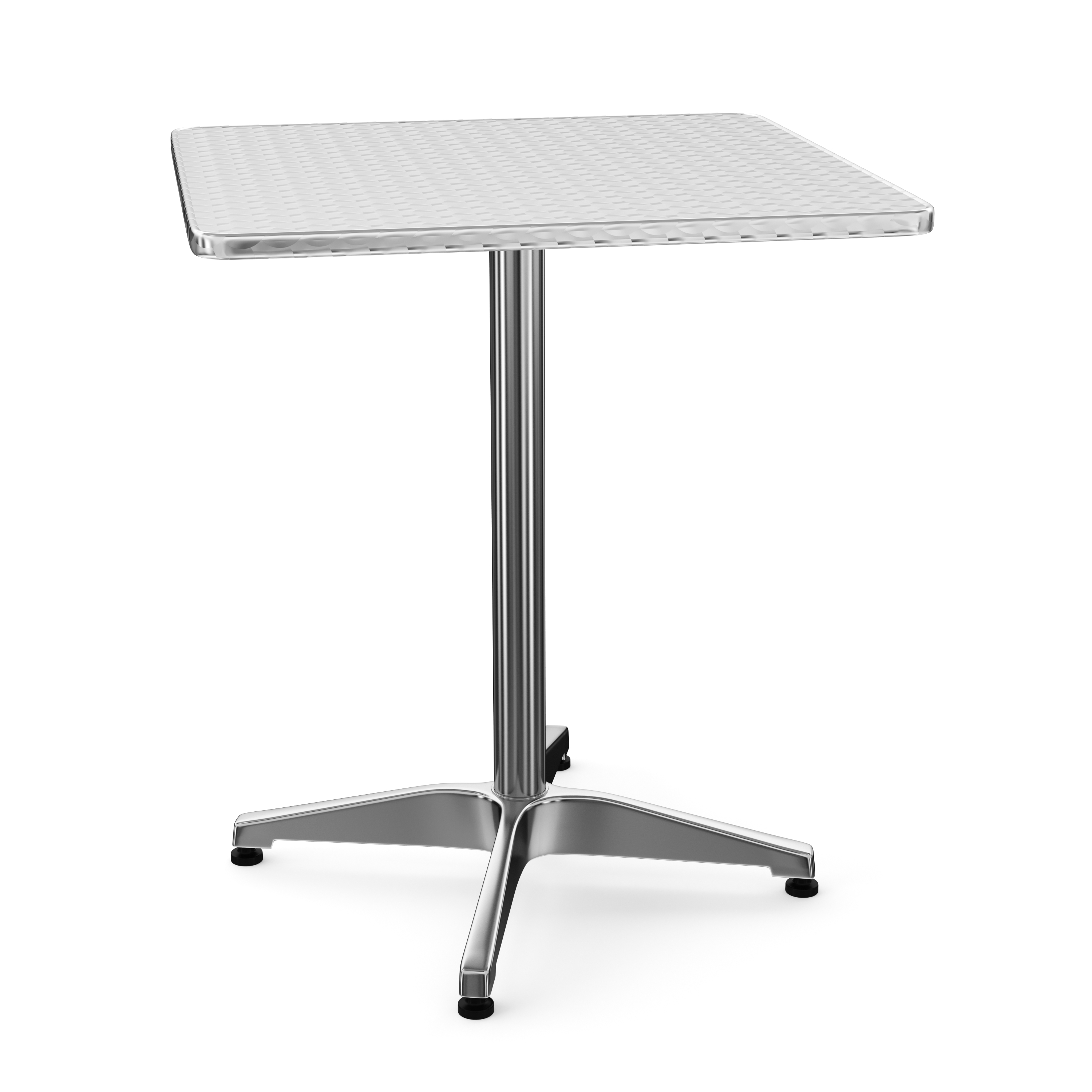 Bistrotisch Stehtisch Alu 60 x 60 x 72-112 cm