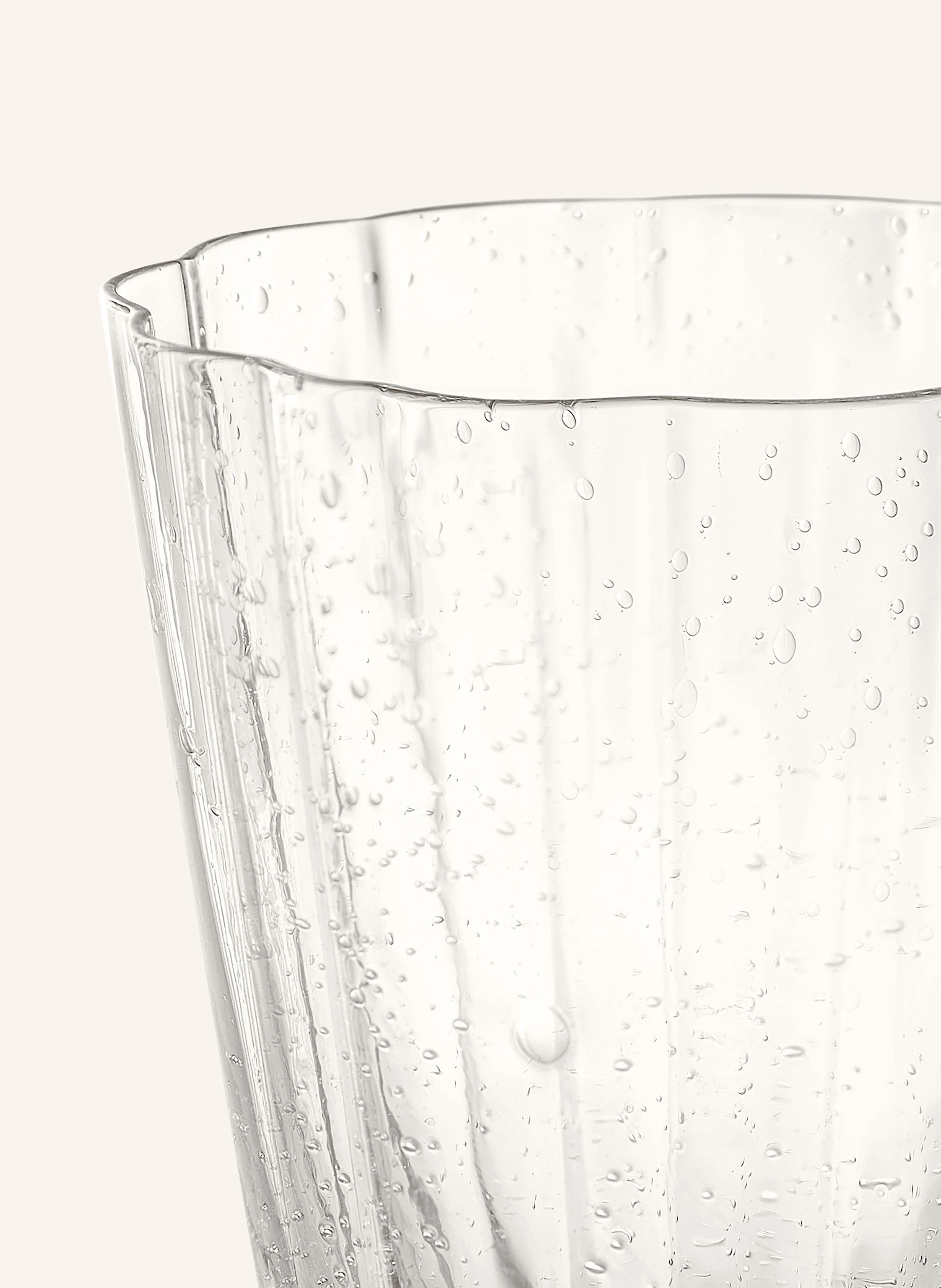Westwing Collection 4er-Set Wassergläser SCALLOP