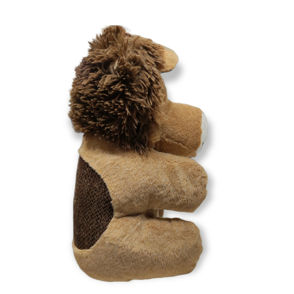 Peluche henny lion couleur brun 37cm jouet pour chien