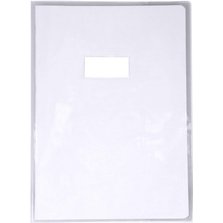 Protège-cahiers cristalux avec rabats marque-pages PVC 22/100ème A4 - Incolore