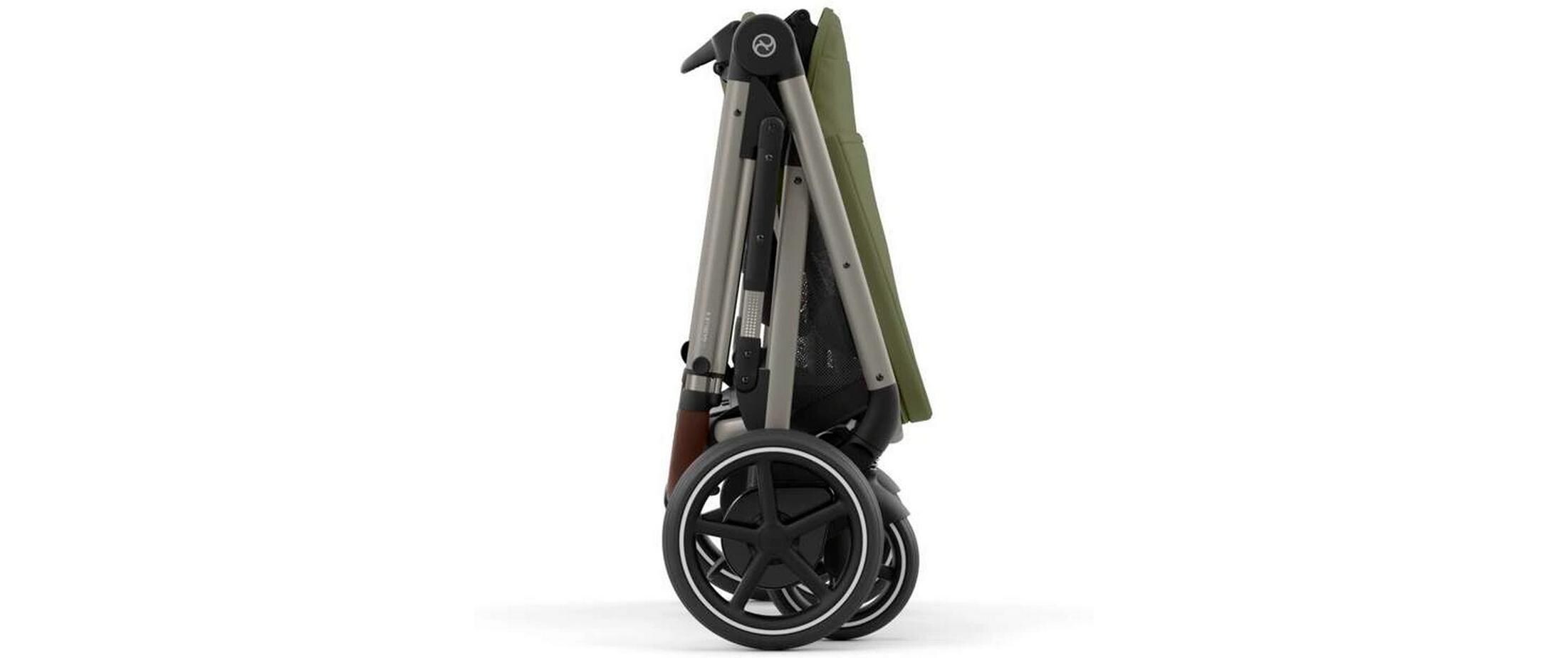 Kinderwagen eGazelle S Grün<br>Elektrischer Kinderwagen mit 20 Kombinationen
