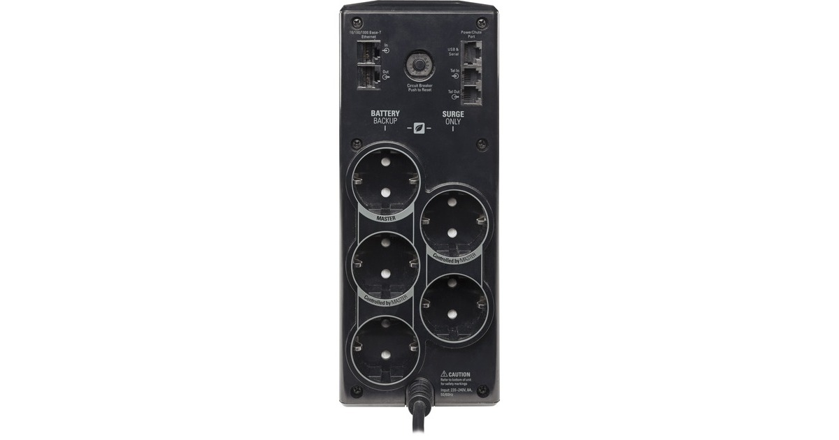 APCBack-UPS PRO BR900G-GR - noodstroomvoeding ups  (Zwart, 900VA, 5x stopcontact, USB, Retail)