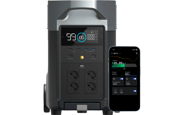 EcoFlow Delta Pro Tragbare Powerstation 3,6 kWh 3.600 W