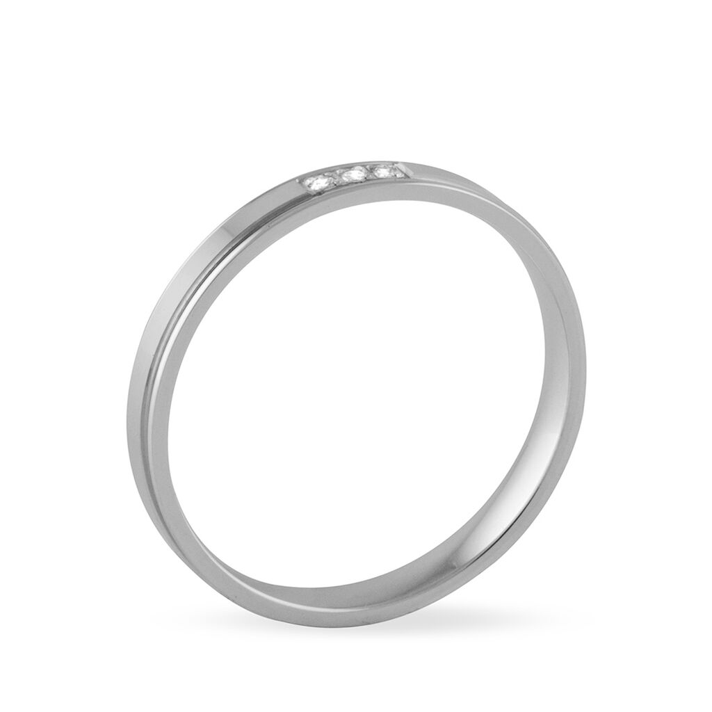 Alliance Serti Grains Or Blanc Diamant