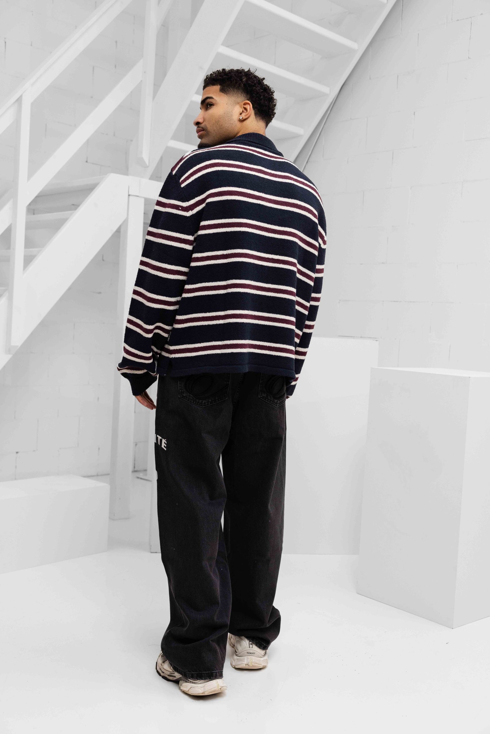 Equalité Finn Knit Polo Heren Donkerblauw/Donkerrood