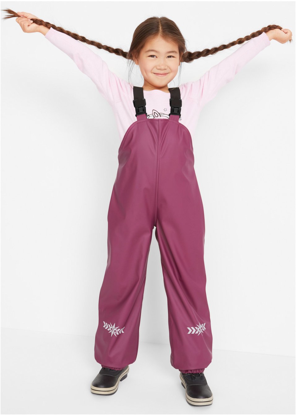 Pantalon de pluie thermo à bretelles fille