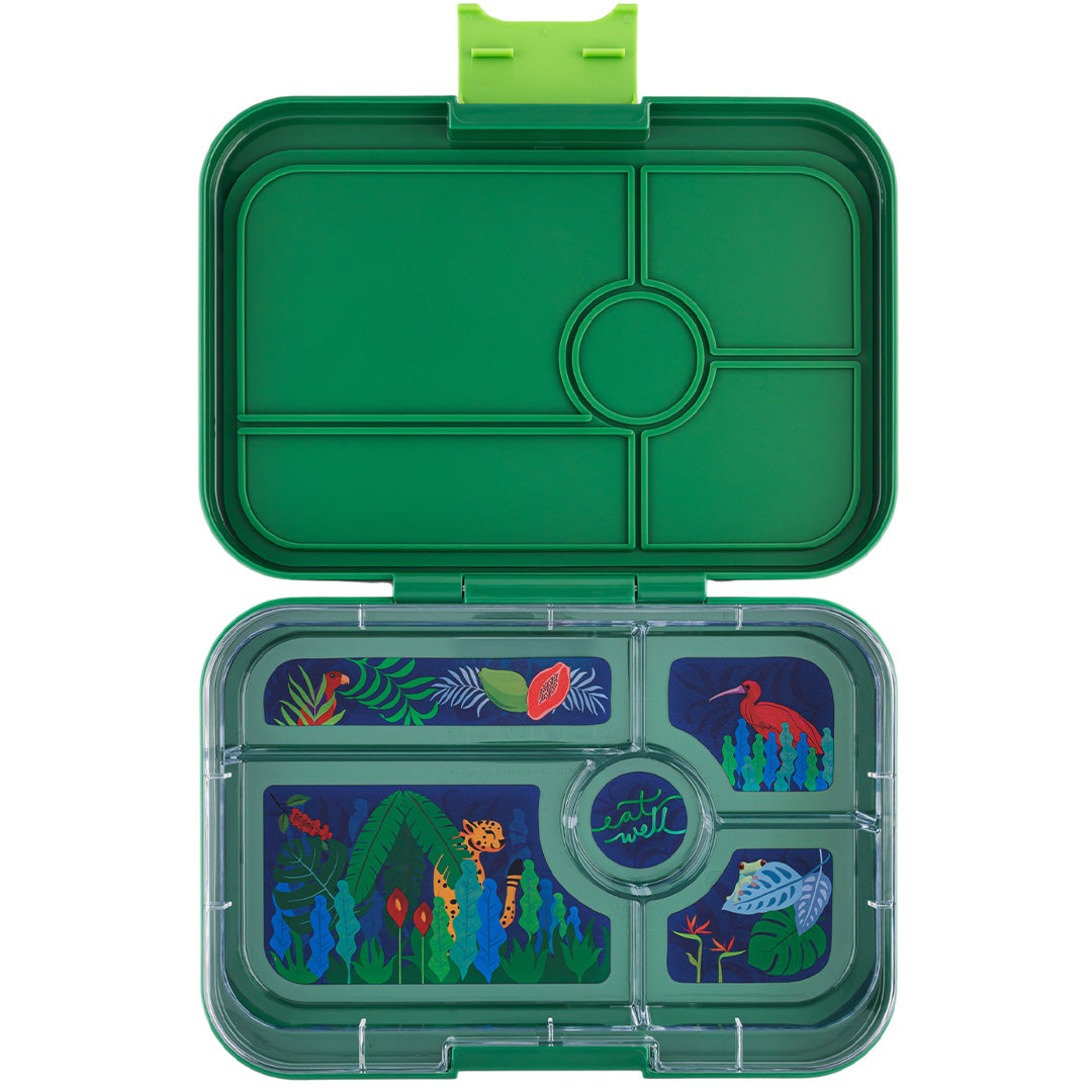 Yumbox tapas broodtrommel 5 vakken XL - palm green - jungle