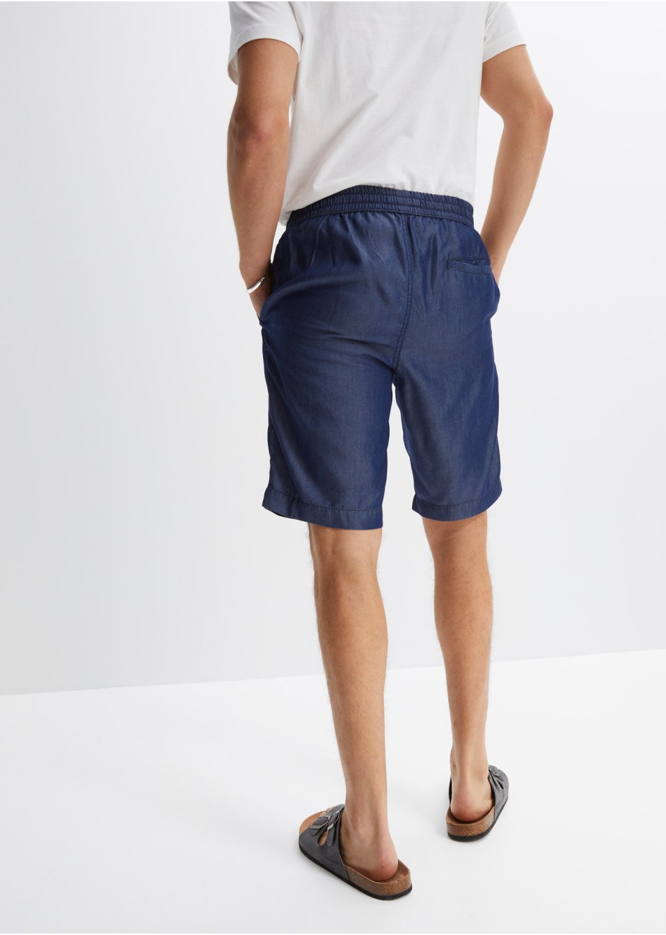 Bermuda taille extensible en TENCEL™ Lyocell, Loose Fit