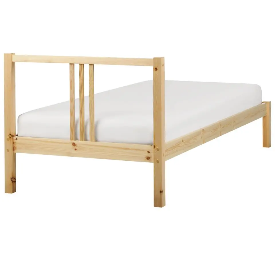 VANNES - Bed - Lichthout - 90 x 200 cm - Dennenhout