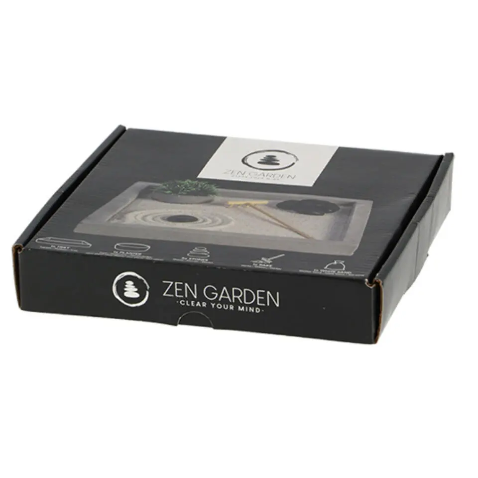 Esschert Design Japanse zen tuin - thuis/kantoor - 20 x 20 cm
