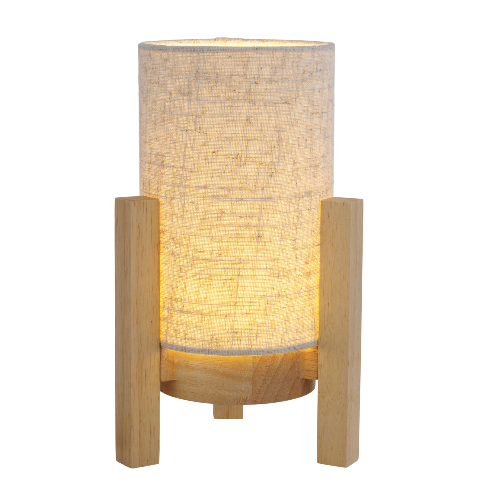 LED-Akkutischleuchte MADITA - natur - dimmbar - 25 cm Höhe