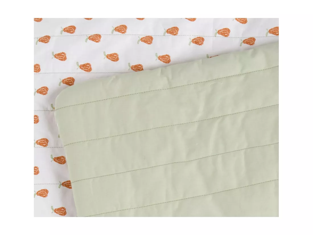Couvre lit bébé 90x140 cm en coton Vert tilleul