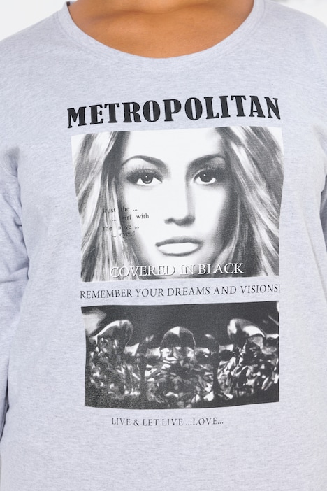 T-Shirt, Foto-Print, Langarm