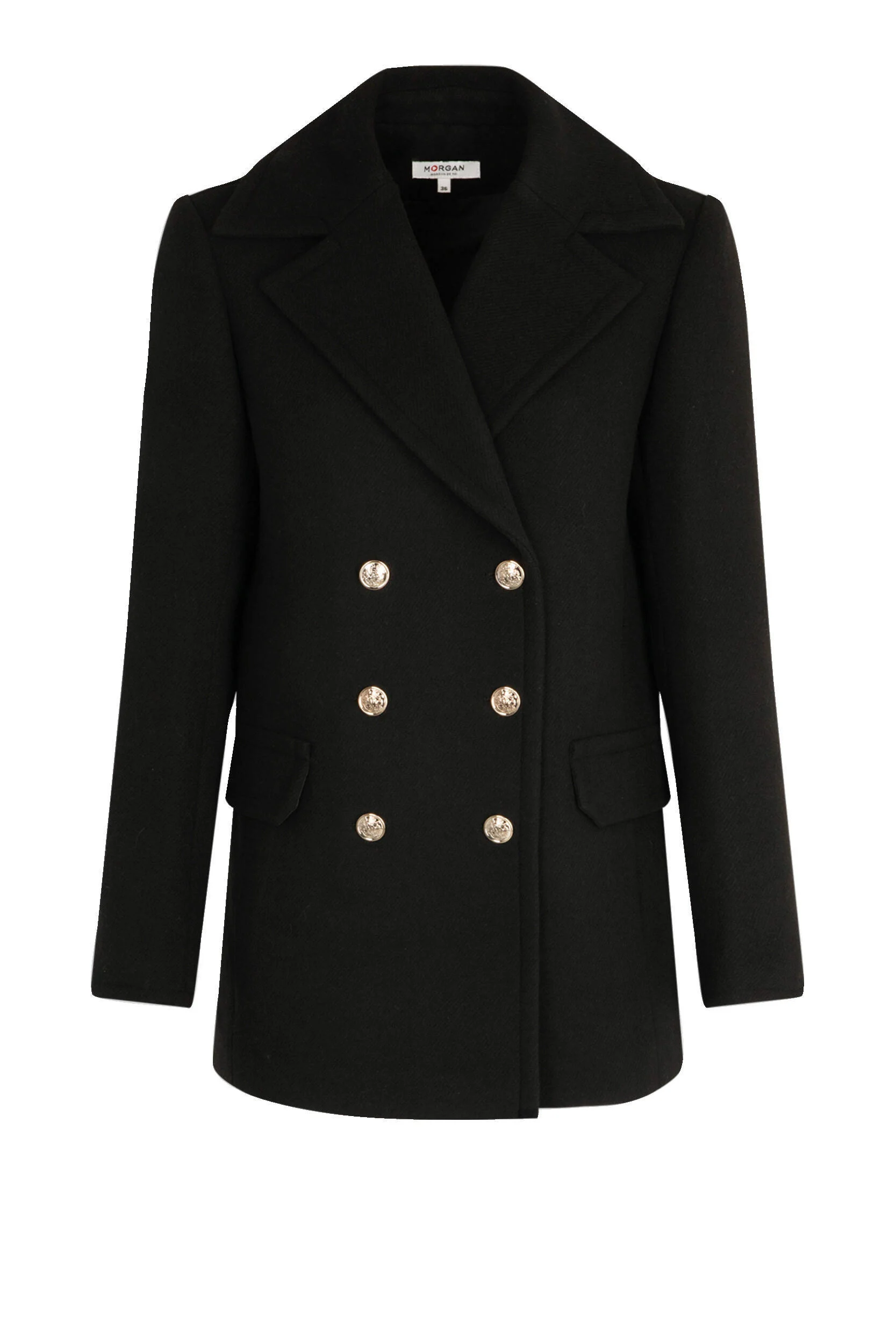 Morgan rechtvallende blazer zwart