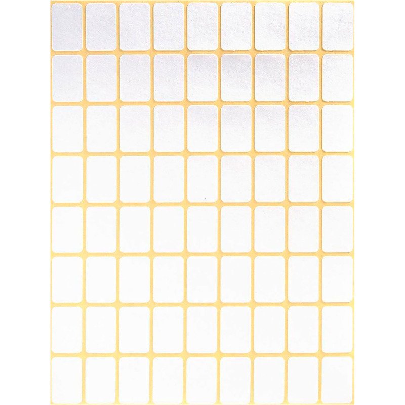 Etiquette multi-usage, 18 x 12 mm, blanc