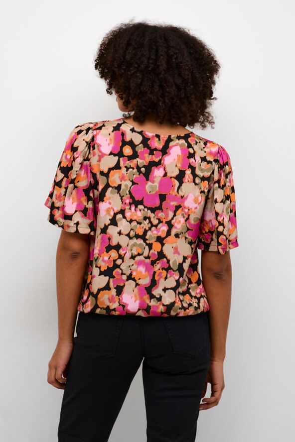 Kaffe KAlaila Blouse Pink melon blurry flower