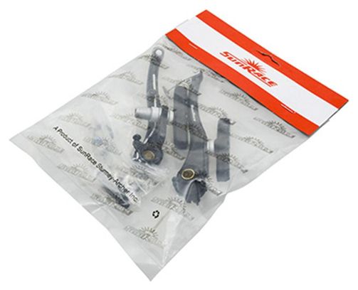 ETRIER FREIN VTT-CITY V-BRAKE ALU SUNRACE NOIR AVANT 110MM COUDE 90°