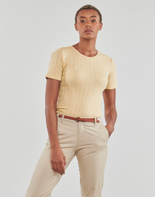 Only - ONLLISA S/S MODAL O-NECK TOP JRS - Beige