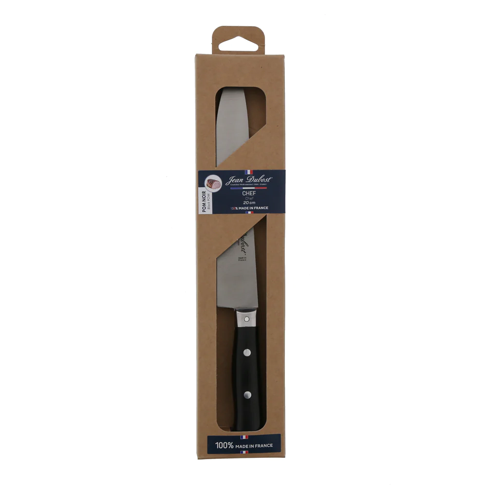 Couteau chef POM noir 20 cm Jean Dubost