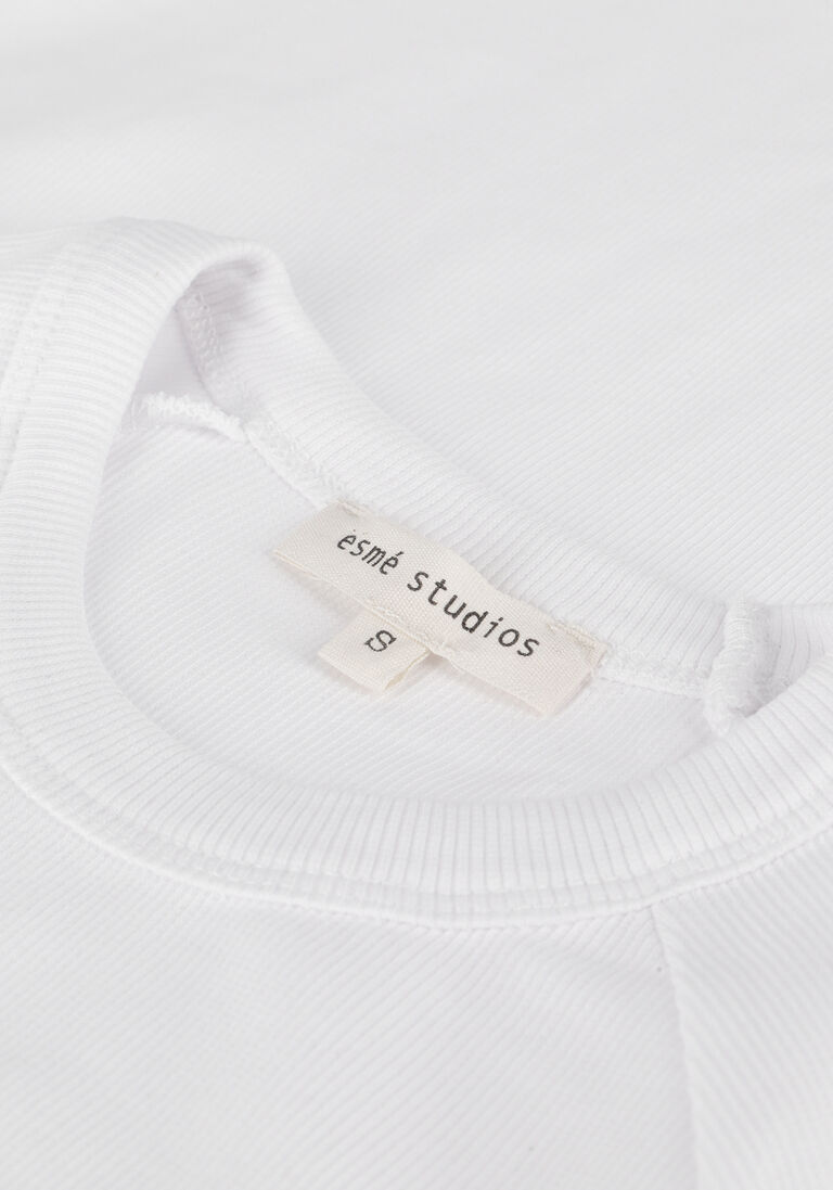 ESM\u00C9 STUDIOS witte esm&eacute; studios top blossom ss o neck rib t-shirt