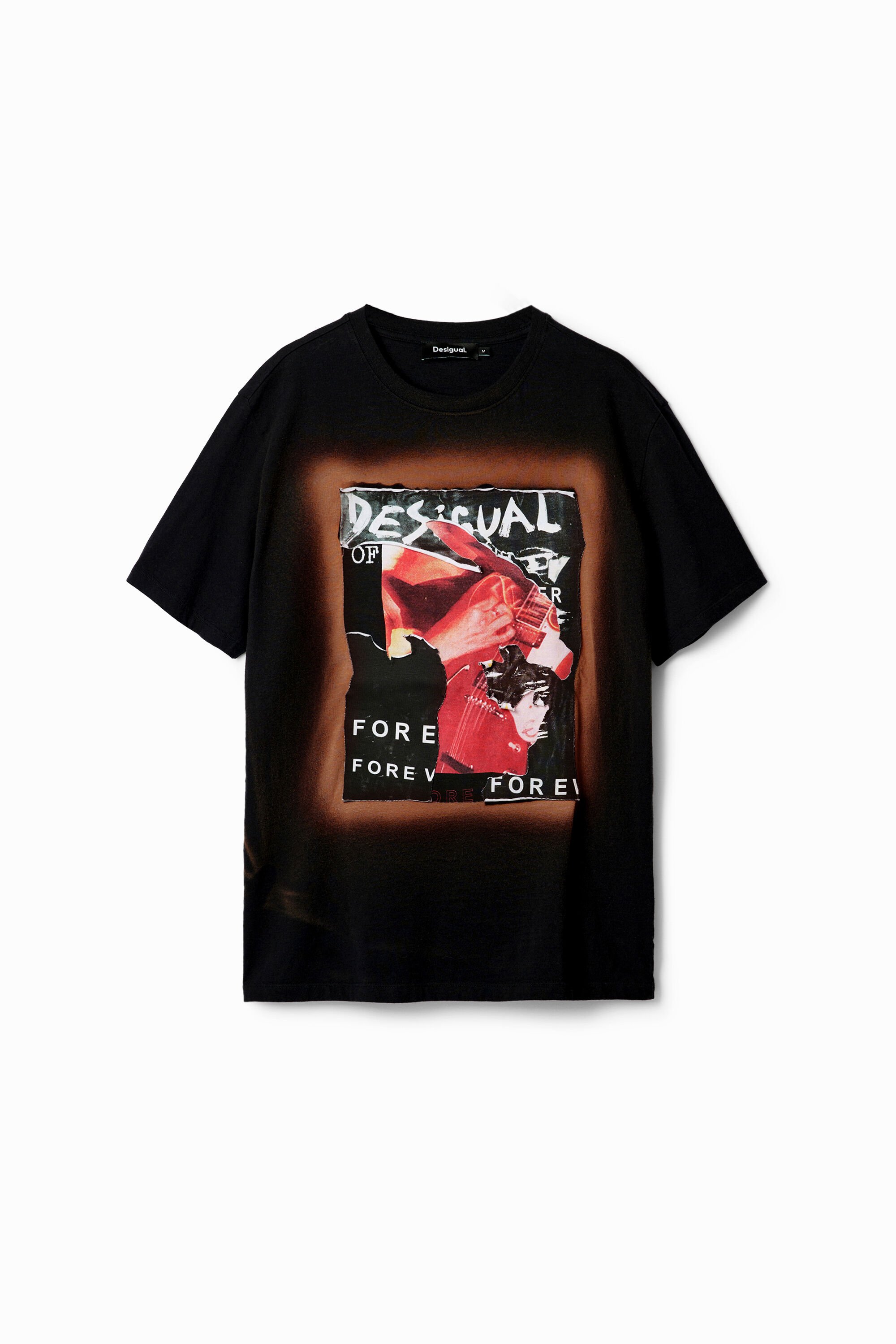 T-shirt patchwork collage