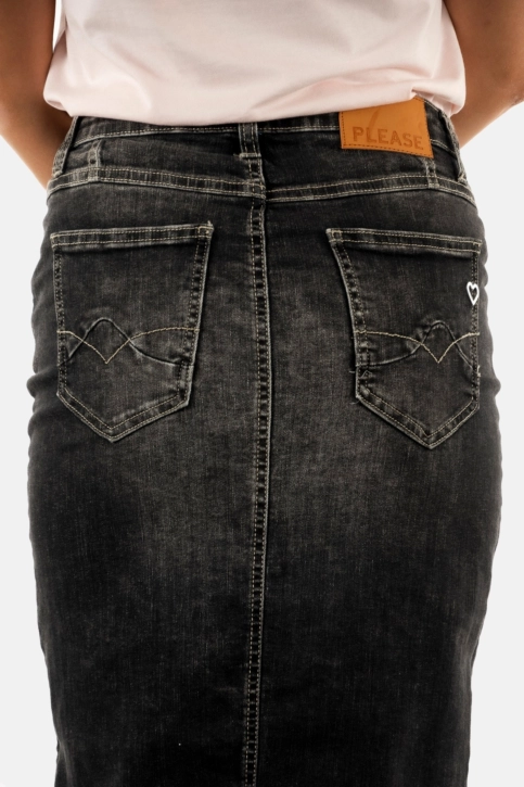 jupe please g0fa 1970 nero denim