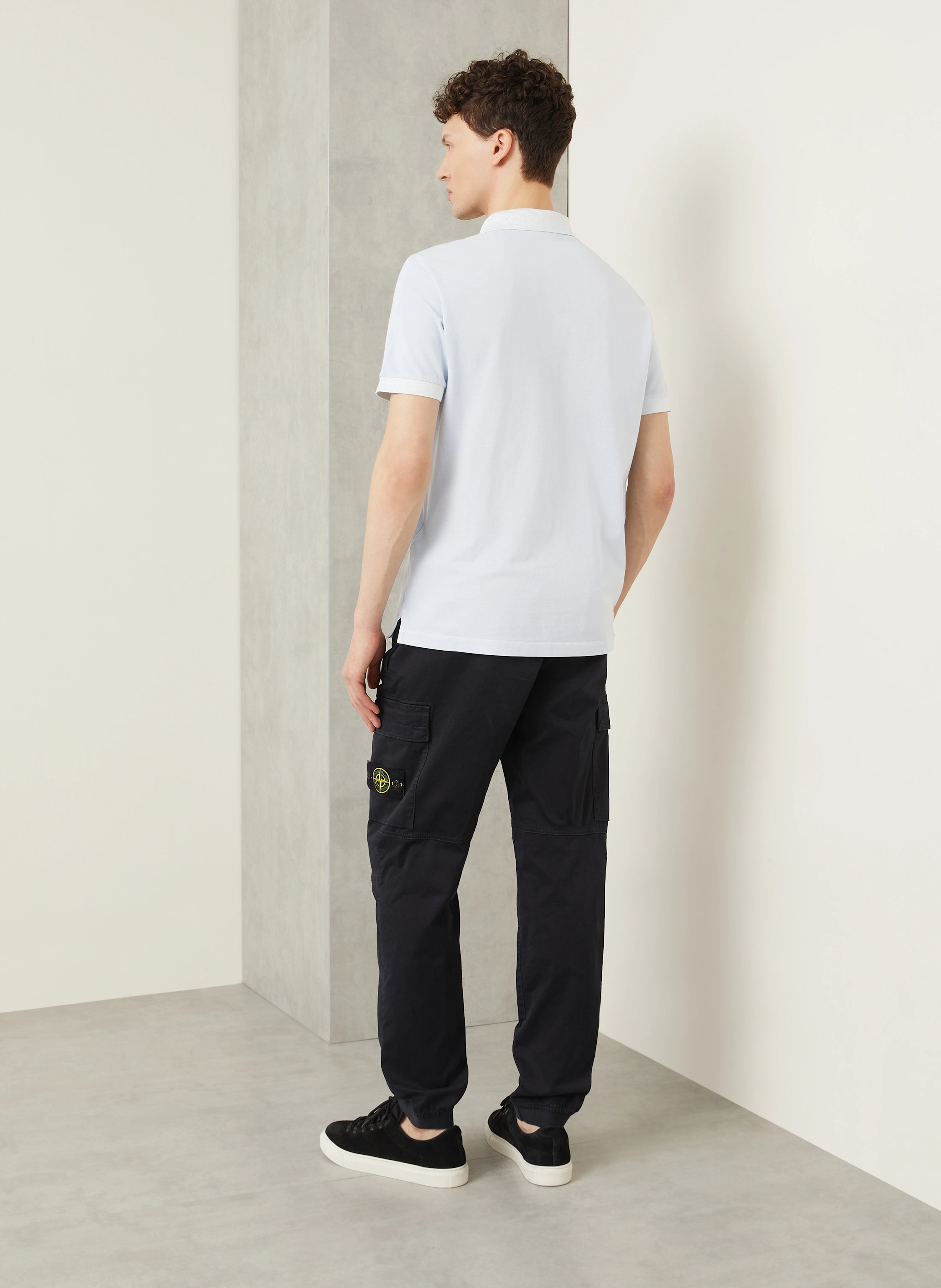 STONE ISLAND Piqué-Poloshirt Slim Fit