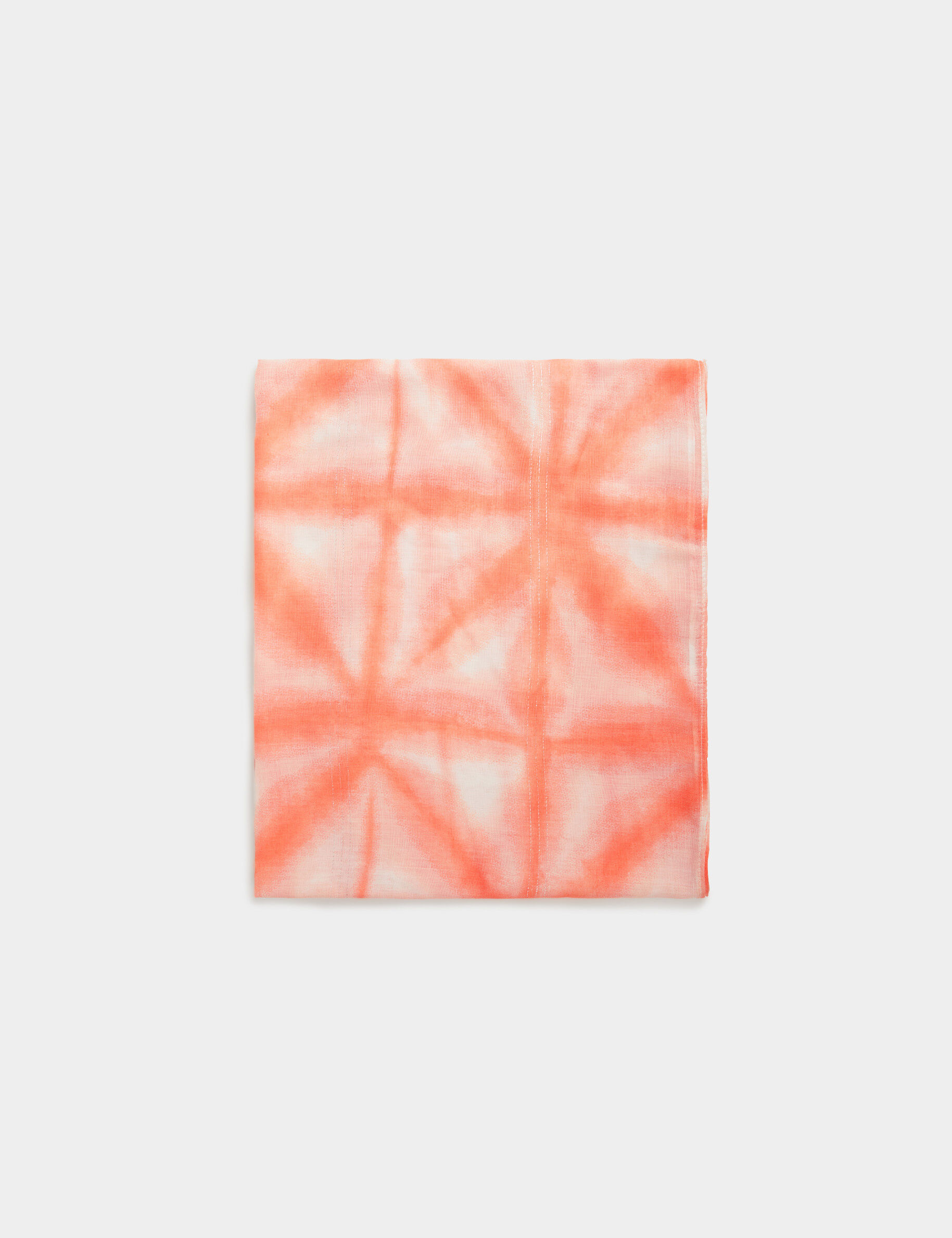 Foulard imprimé tie dye rose moyen femme - rose_moyen