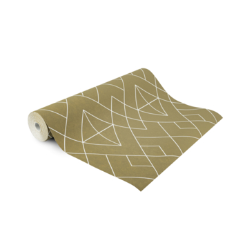 Vliesbehang Demi oker 112041