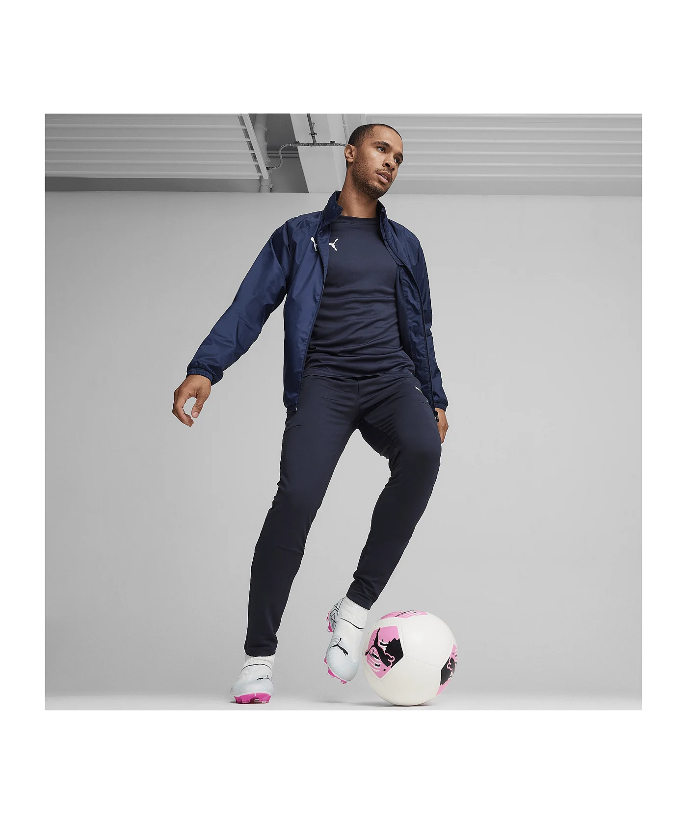PUMA teamGOAL Allwetterjacke Blau Weiss F06