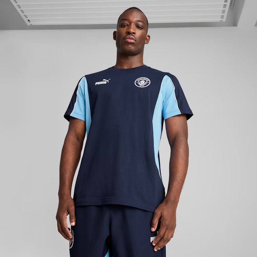 MCFC ftblARCHIVE Tee PUMA Navy-Team Light Blue