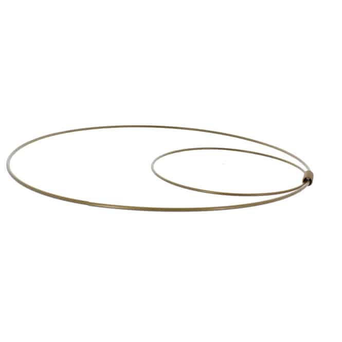 Dekohänger - Doppelring - gold - aus Metall - 40 cm