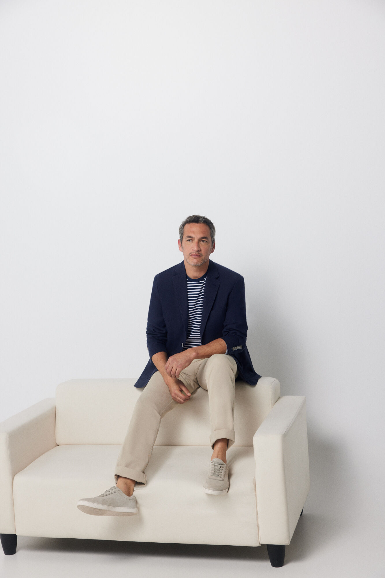 Blazer de linho - Azul marinho
