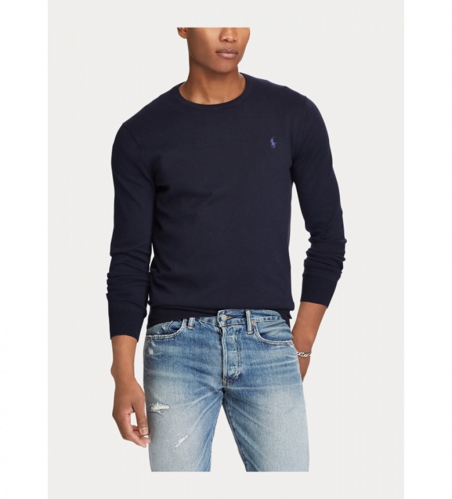 Suéter Ralph Lauren Slim Fit 710684957001 azul marinho