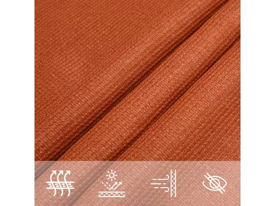 Voile d'ombrage 160 g/m² rectangulaire orange 4x5 m PEHD