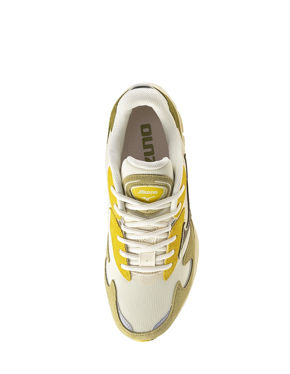 mizuno Sneakers Homme s.l.wave rider b blanc/kaki/jaune