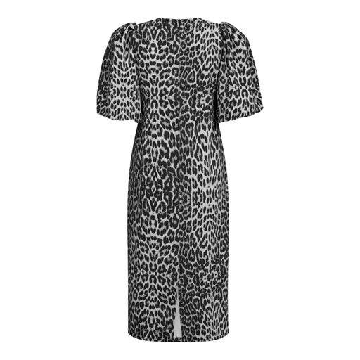 Co'Couture LeoCC Puff Kjole, Dark Grey, XL