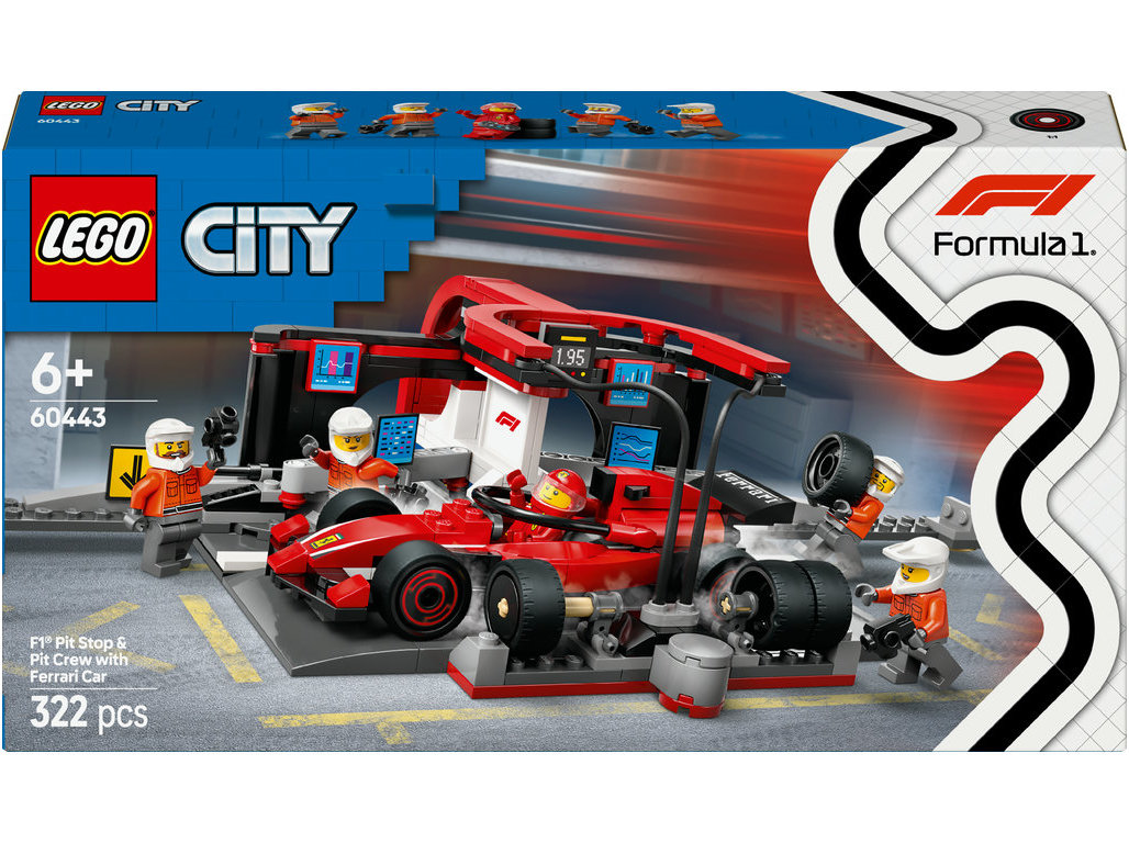 PARADA F1®CON EQ FERRARI LEGO CITY FORMULA 1